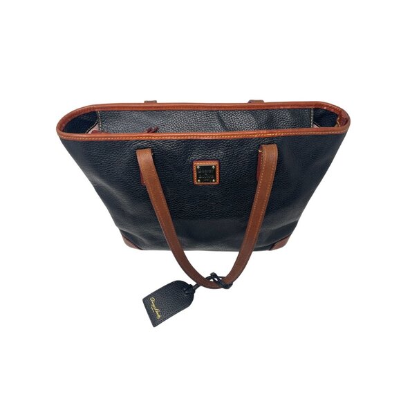 Dooney & Bourke Black and Copper Leather Colored Tote - Picture 5 of 16